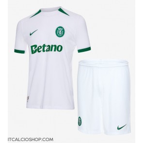Sporting CP Seconda Maglia Bambino 2024-25 Manica Corta (+ Pantaloni corti)